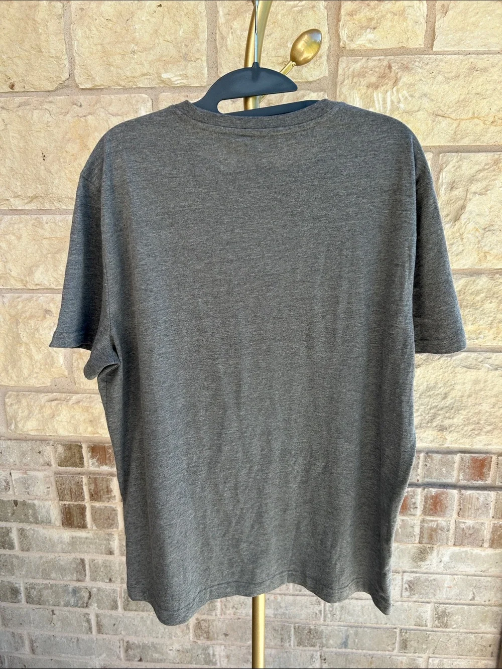 Banana Republic Charcoal Gray Motorcycle Graphic Tee Unisex Size: L